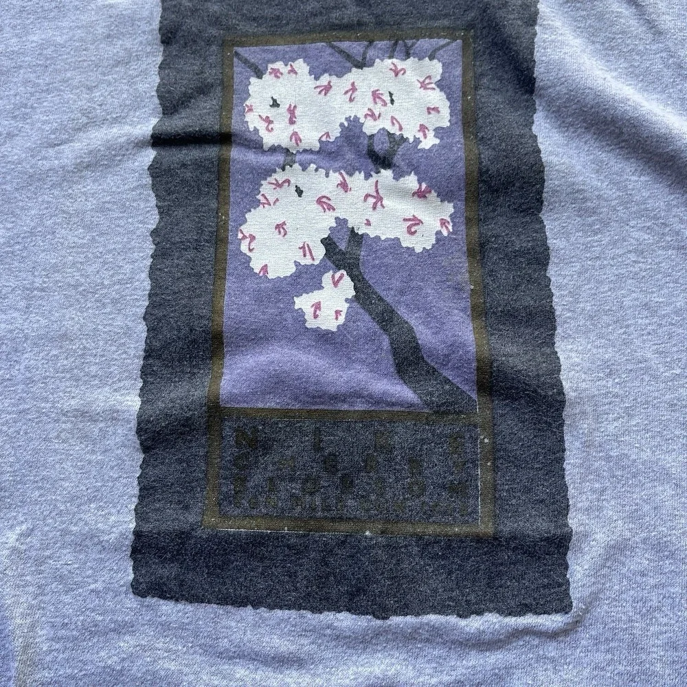 Rare Vintage‎ 1990 Nike Cherry Blossom Ten Mile Run T Shirt Size S/M